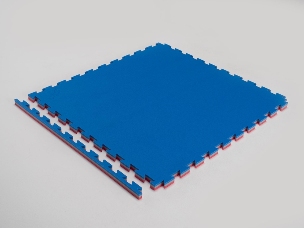 ProGame Tatami, Multisport Basic, 100x100x2.2cm, revers. red/blue