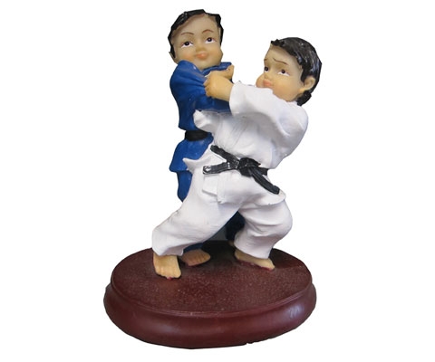 Judo Figur, 11 x 14.5 cm