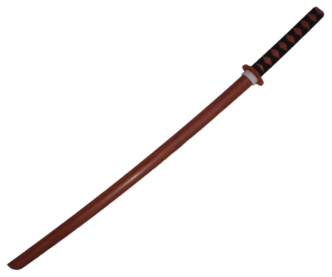 Bokken, Roteiche, mit Samurai Handgriff, 102cm