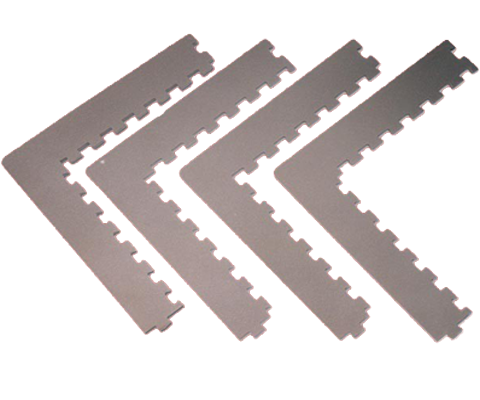 ProGame Corner-Kit for Karate WKF appr., grey, 20mm, 4pcs