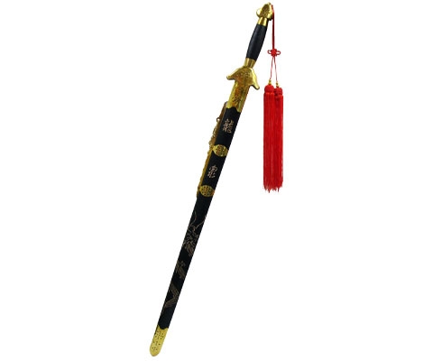 Tai Chi-Schwert, Aluklinge mit Rosenscheide, ca. 100cm