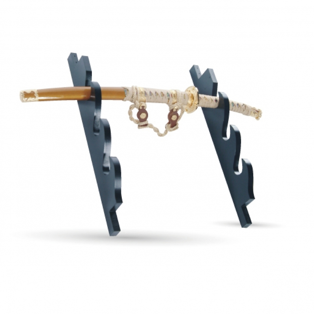 Schwerthalterung aus Holz -3-